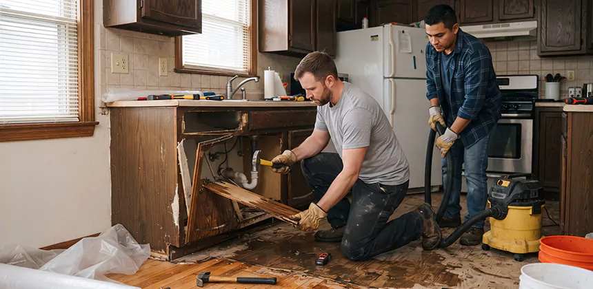 Repairing Water Damaged MDF Cabinets in Colleyville