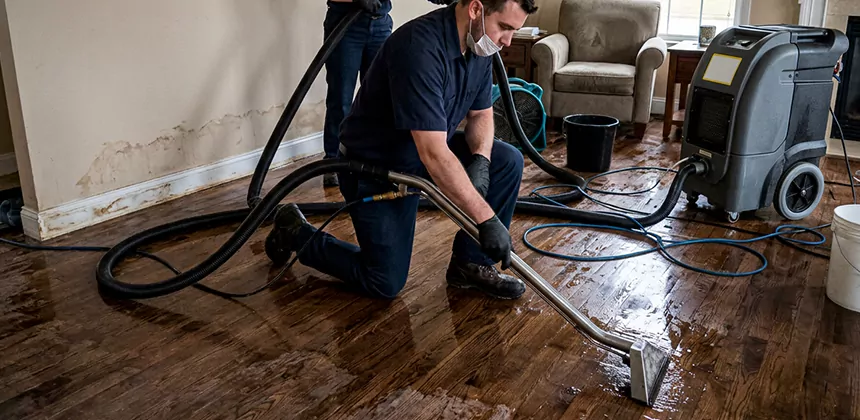 Hardwood Floor Water Extraction in Colleyville